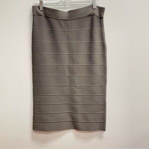 WITCHERY GRAY BANDAGE PENCIL SKIRT SZ L